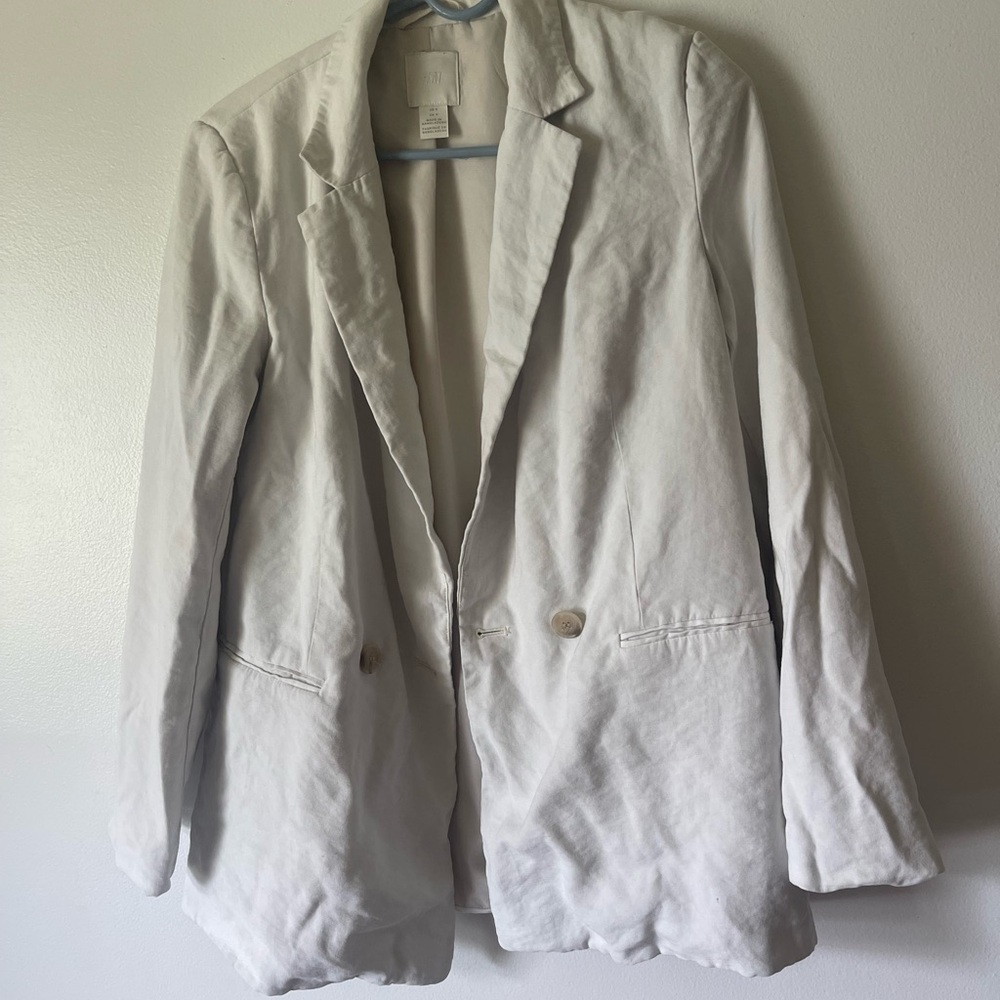 H&M Off White Blazer